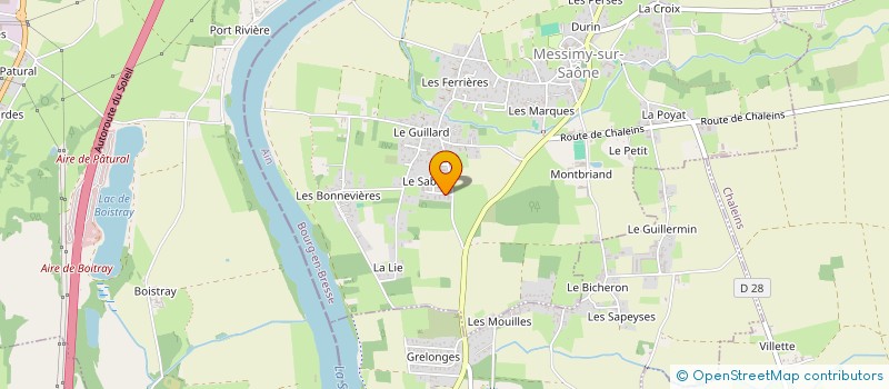 localisation de l'entreprise M I 2 E à MESSIMY-SUR-SAONE
