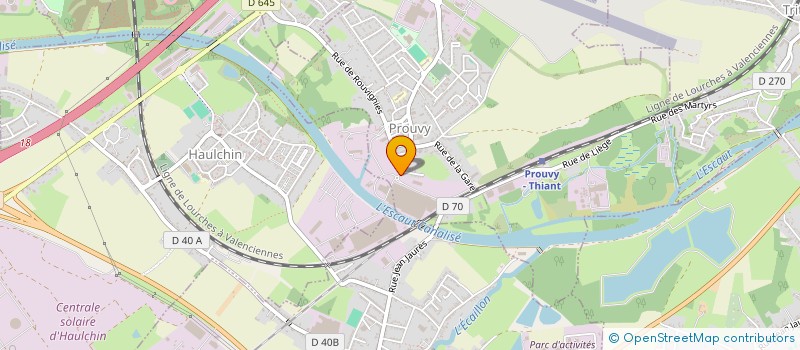 localisation de l'entreprise M & I  PROUVY