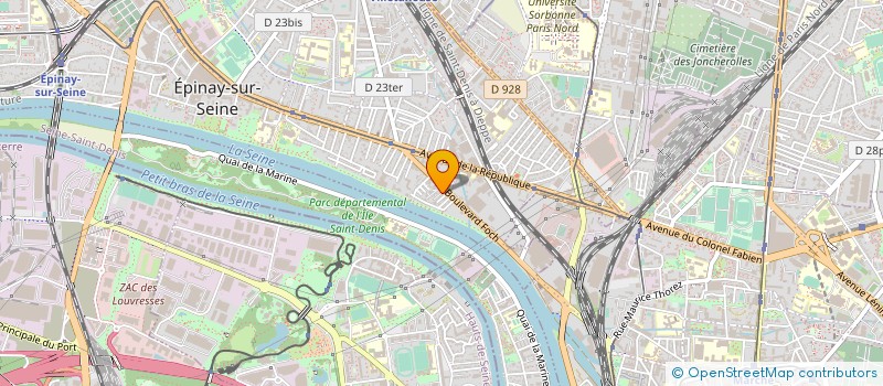 localisation de l'entreprise M.I. à EPINAY-SUR-SEINE