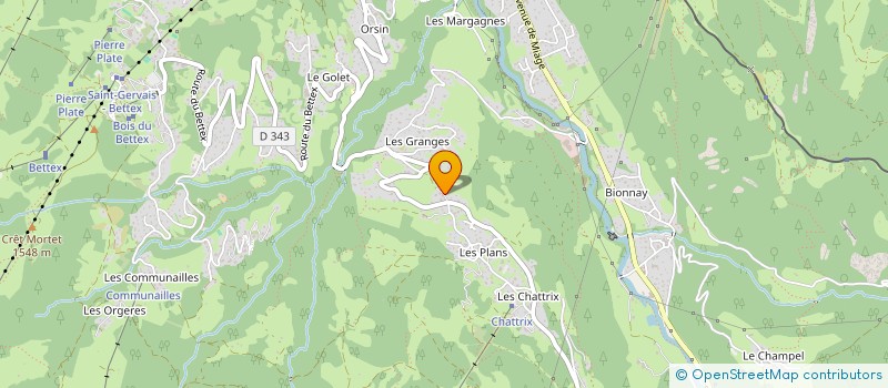 localisation de l'entreprise M.I.A.J.E.  SAINT-GERVAIS-LES-BAINS