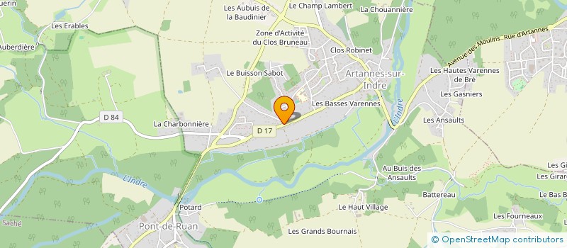 localisation de l'entreprise M.I.A MAINTENANCE INDUSTRIELLE ARTANNAISE à ARTANNES-SUR-INDRE