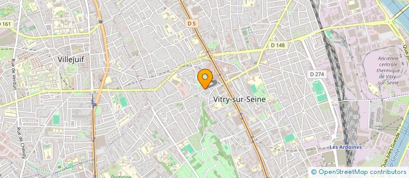 localisation de l'entreprise M.I.B. à VITRY-SUR-SEINE