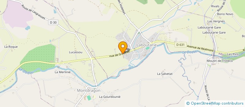 localisation de l'entreprise M.I.C. à LABOUTARIE
