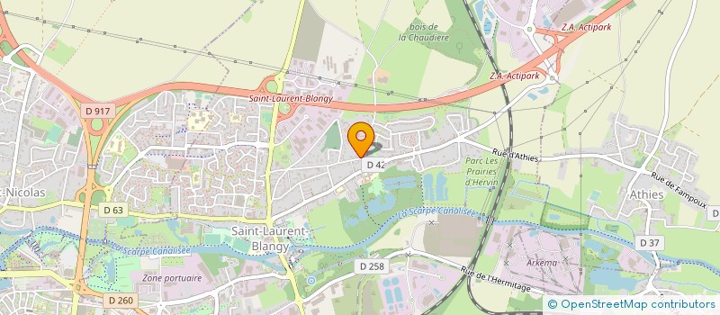 localisation de l'entreprise M.I.C DIFFUSION  SAINT-LAURENT-BLANGY