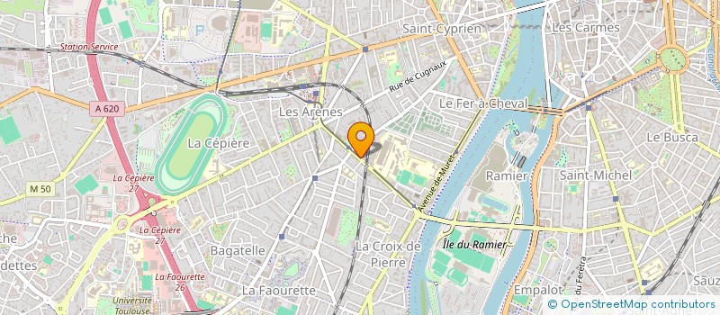 localisation de l'entreprise M.I.E à TOULOUSE