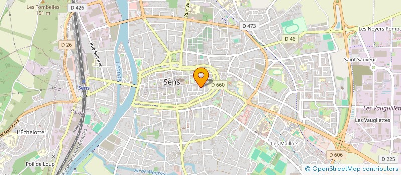 localisation de l'entreprise M.I.E.  SENS