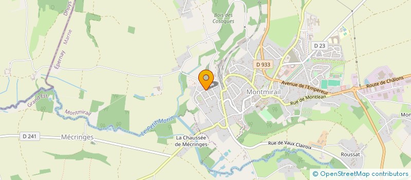 localisation de l'entreprise M.I.E. BOIS SARL à MONTMIRAIL