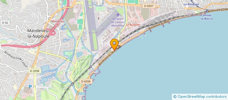 localisation de l'entreprise M.I ELEVATORS à CANNES