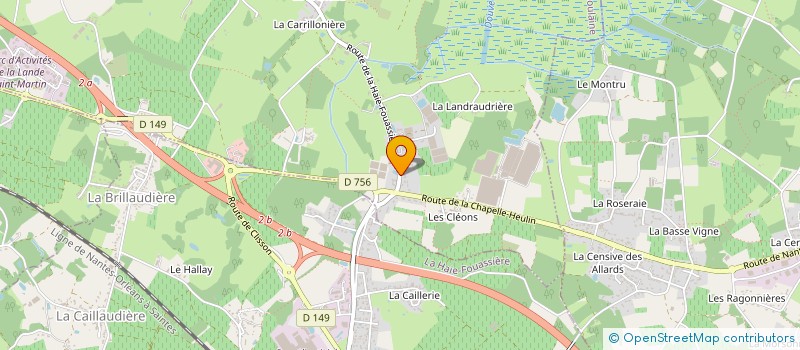 localisation de l'entreprise M.I.F à HAUTE-GOULAINE