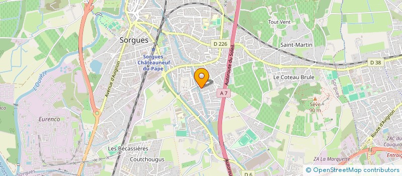 localisation de l'entreprise M.I.F MACONNERIE  SORGUES