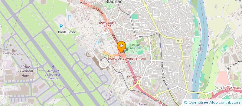 localisation de l'entreprise M.I.G.E.S.T SA à BLAGNAC
