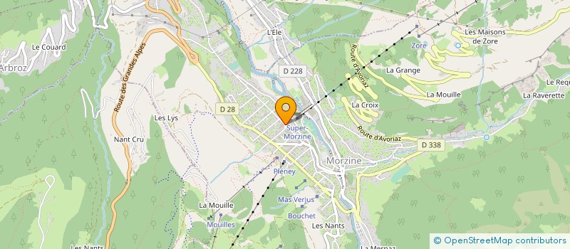 localisation de l'entreprise M.I.H.  MORZINE