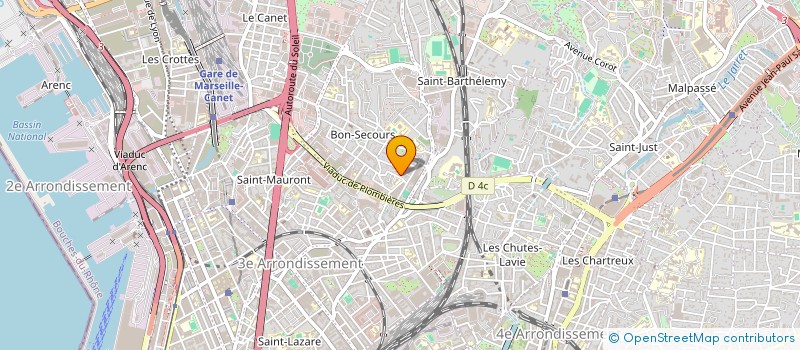 localisation de l'entreprise M I I à MARSEILLE