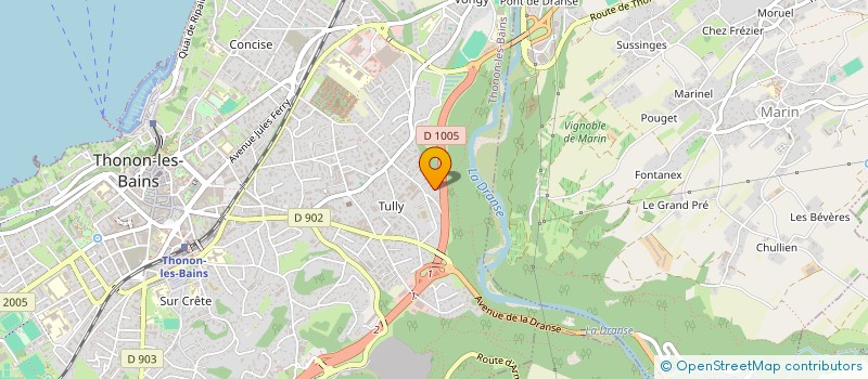 localisation de l'entreprise M.I.K. à THONON-LES-BAINS