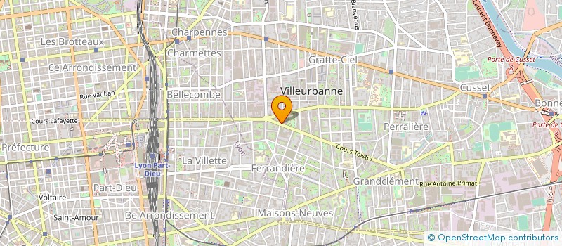 localisation de l'entreprise M.I.L.-N.F à VILLEURBANNE
