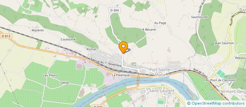 localisation de l'entreprise M.I.L.S  MONTESQUIEU