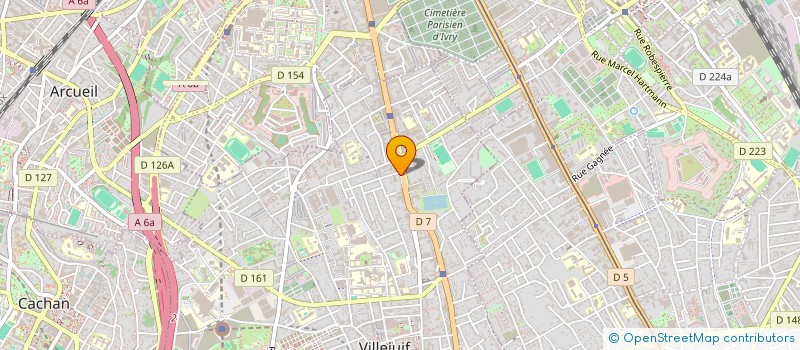 localisation de l'entreprise M.I.M. BATIMENTS à VILLEJUIF