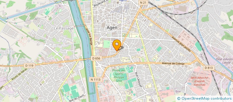 localisation de l'entreprise M.I.M.D. à AGEN