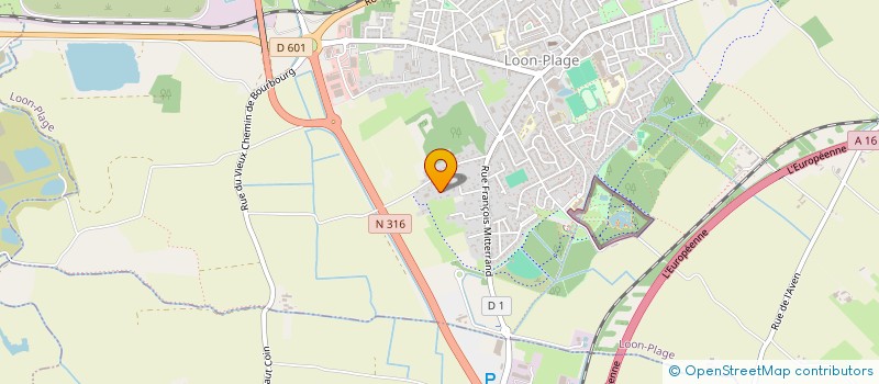 localisation de l'entreprise M.I.M.I.  LOON-PLAGE