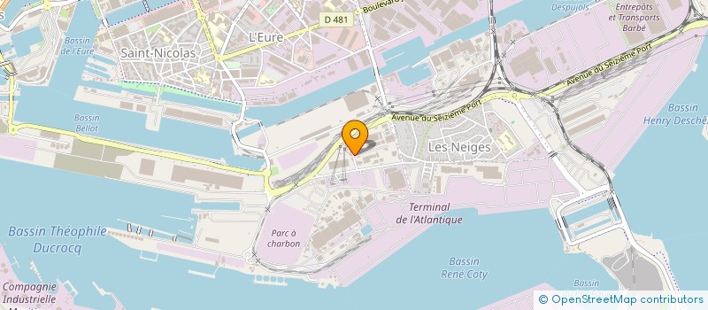 localisation de l'entreprise M.I.N.A.S. MAINTENANCE INDUSTRIELLE NETTOYAGE ASSISTANCE SERVICE à LE HAVRE