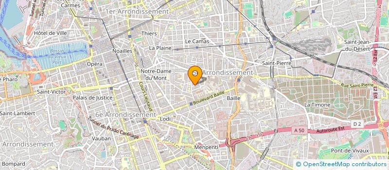 localisation de l'entreprise M.I. NETTOYAGE à MARSEILLE