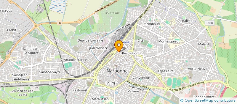 localisation de l'entreprise M.I.P. à NARBONNE