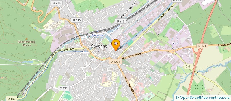 localisation de l'entreprise M.I.S (MACHINE INQUIRY SERVICES)  SAVERNE