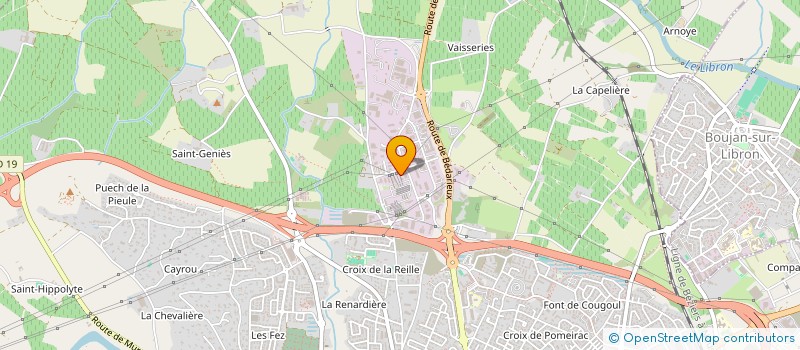 localisation de l'entreprise M.I. SUD à BEZIERS