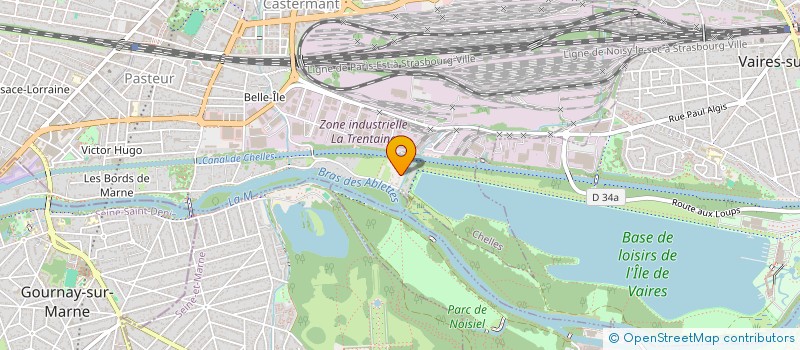 localisation de l'entreprise M.I.V.A.  CHELLES