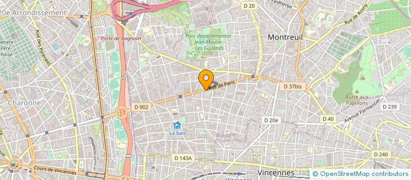 localisation de l'entreprise M II à MONTREUIL