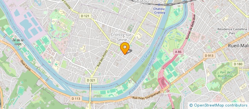 localisation de l'entreprise M'IMMO  CROISSY-SUR-SEINE