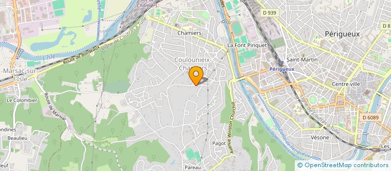 localisation de l'entreprise M.IMMO  COULOUNIEIX-CHAMIERS