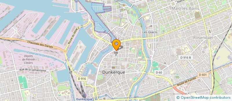 localisation de l'entreprise M IMMOBILIER à DUNKERQUE