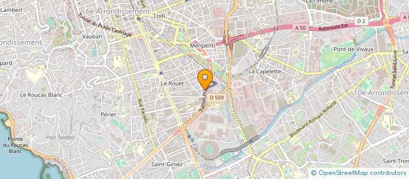 localisation de l'entreprise M INFORMATIQUE à MARSEILLE