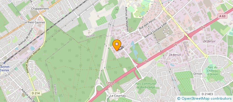 localisation de l'entreprise M INVEST à CANEJAN