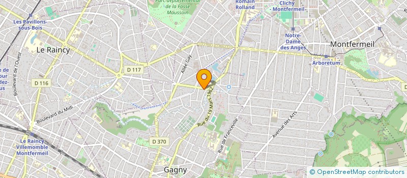 localisation de l'entreprise M INVEST à GAGNY