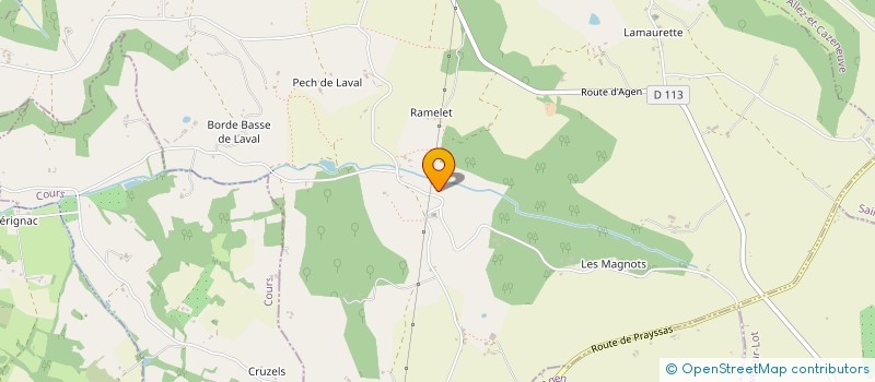 localisation de l'entreprise M INVEST  LE TEMPLE SUR LOT