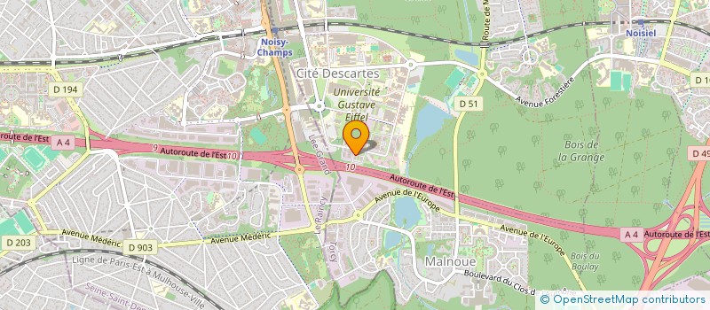 localisation de l'entreprise M INVEST  CROISSY-BEAUBOURG