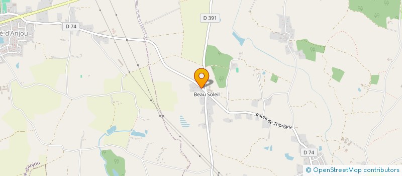 localisation de l'entreprise M INVEST  SCEAUX-D'ANJOU