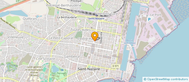 localisation de l'entreprise M INVESTISSEMENT à SAINT-NAZAIRE