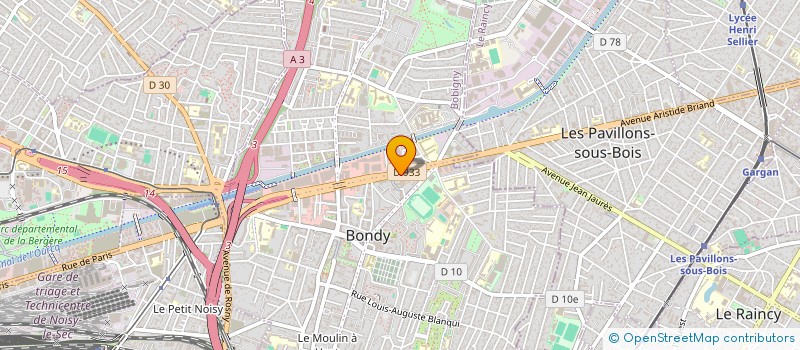 localisation de l'entreprise M ISPHERE  BONDY