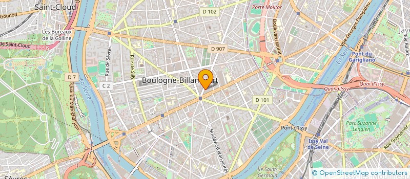 localisation de l'entreprise M-IT CONSULTING à BOULOGNE-BILLANCOURT