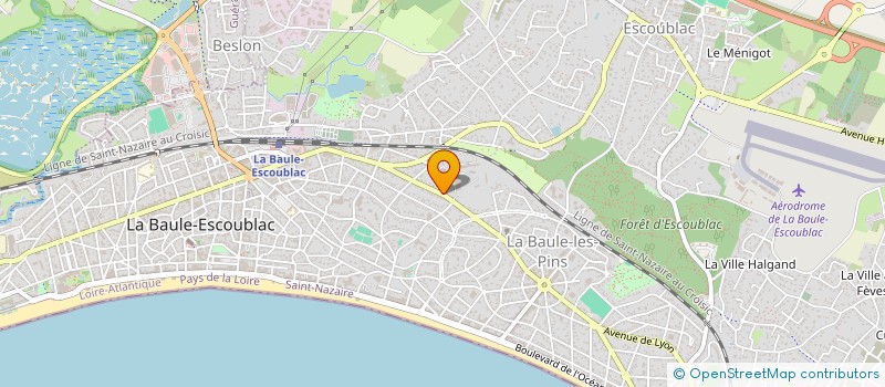 localisation de l'entreprise M&J à LA BAULE-ESCOUBLAC