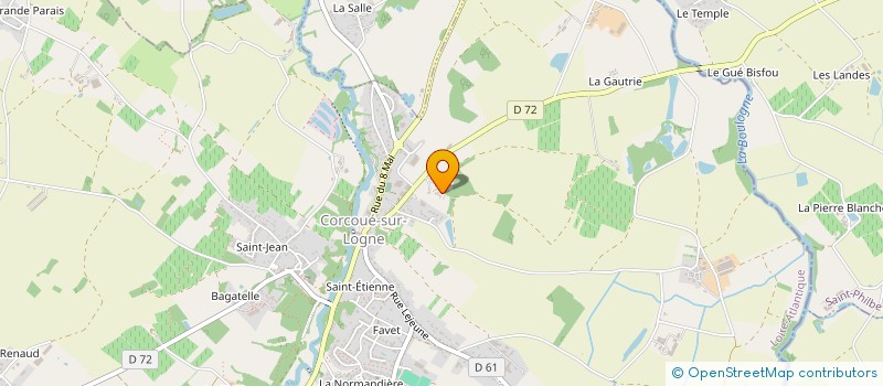 localisation de l'entreprise M.J.  LEGE