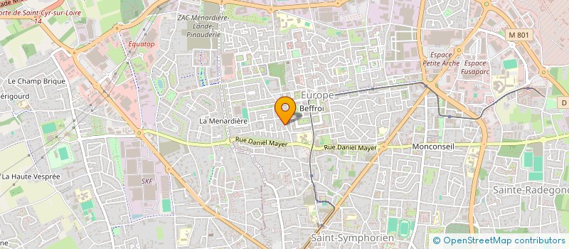 localisation de l'entreprise M&J  TOURS