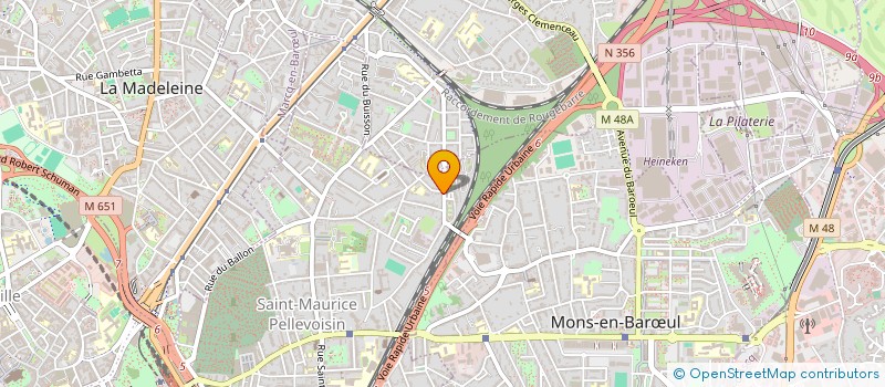localisation de l'entreprise M&J à LILLE