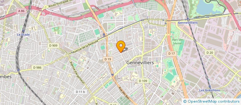localisation de l'entreprise M J à GENNEVILLIERS