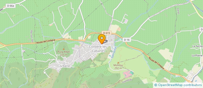 localisation de l'entreprise M.J.A MOTORS  CORBERE-LES-CABANES