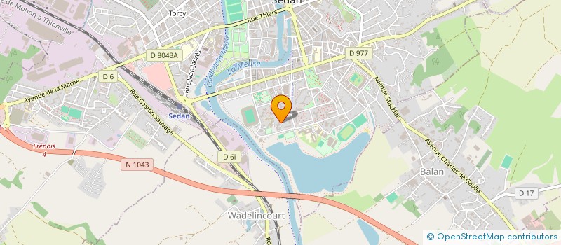 localisation de l'entreprise M.J.B  SEDAN