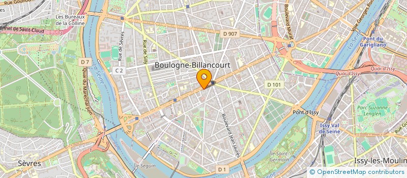 localisation de l'entreprise M J B C L à BOULOGNE-BILLANCOURT